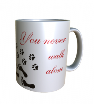 Kaffeetasse You never walk alone